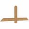 Ekena Millwork Eugene Smooth Timber Gable Bracket, Western Red Cedar, 48"W x 18"H x 1 1/2"D x 3 1/2"F, 9/12 Pitch GBW048X18X0204EUG00SWR - alternate 4